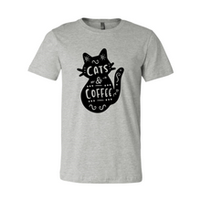 Load image into Gallery viewer, DT0176 Cat And Coffee Shirt
