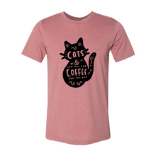 Load image into Gallery viewer, DT0176 Cat And Coffee Shirt
